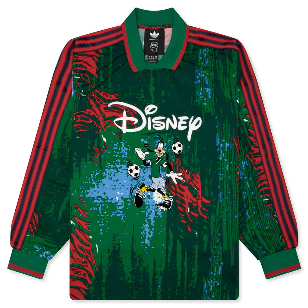 Adidas Originals x Brain Dead by Disney Long Sleeve Jersey - Red/Bold Green/Blue